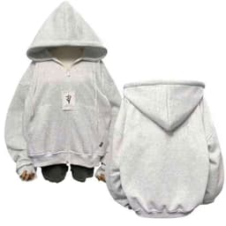( RẺ VÔ ĐỊCH ) Áo khoác hoodie zip nỉ dày dặn, freesize nam nữ, gấu bông đáng yêu, giá cực rẻ - qaounisex95! 6