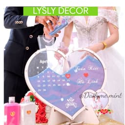 Tranh Rót Cát Độc Đáo, Thiết Kế Theo Yêu Cầu, Tùy Chọn Màu Khung & Cát Cho Ngày Cưới 8