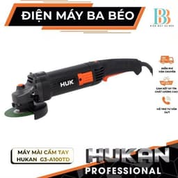 [Lưỡi 100mm] Máy mài điện cầm tay Gen3 HUKAN G3-A100TD, 6 cấp tốc độ, Công suất khủng 1200w 1