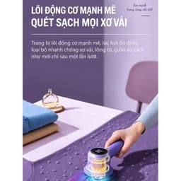 Máy Cắt Lông Xù CHIGO Chính Hãng 8W, Lưỡi Dao 6 Cánh, 3 Tốc Độ, Màn Hình LED, Sạc Type-C, Hút Xơ Vải Tự Động_TH 5
