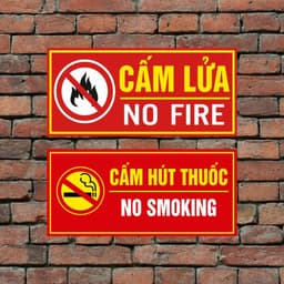 [Hỏa Tốc] Biển Báo Cấm Lửa & Cấm Hút Thuốc - Giải Pháp Cảnh Báo An Toàn Chuyên Nghiệp 3
