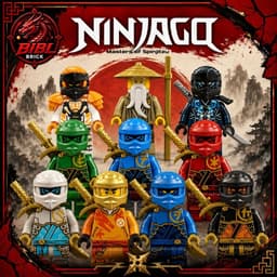 [IN LƯNG]Mô Hình Nhân Vật Lắp Ghép Ninjago Dragon Rising 3-Minifigures Season 18 1