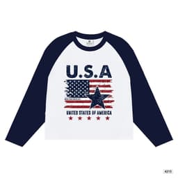 Áo phông dài tay Uniex,áo thun thu đông ráp lăng phối màu tay áo in chữ sao Star chất cotton dày dặn mặc đi học ,đi chơi 5