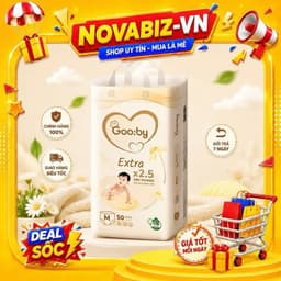 [2 Bịch Ko Quà] Bỉm Gooby Extra - Tã Bỉm Siêu Mềm Mại cho pé 3