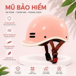 [ĐẠT CHUẨN AN TOÀN] Nón Bảo Hiểm Cá Heo Người Lớn Nam Nữ Nửa Đầu Thời Trang Dễ Thương 7