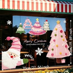 [HỎA TỐC] Decal Dán Kính ,Trang Trí Giáng Sinh Noel, NHẬN DECOR MẪU THEO YÊU CẦU 2
