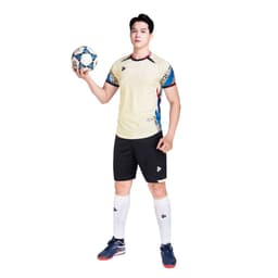[Chính hãng JustPlay có in sau lưng] Quần áo bóng đá,đồ đá banh Pegasus màu kem Chất vải CSM cao cấp 6