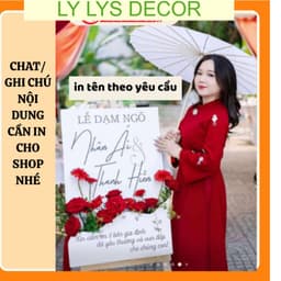 Bảng Cắm Hoa Đám Cưới 3D Bảng Hộp Hoa Để Cổng Cưới Bảng Welcome Wedding LY LYS DECOR 9