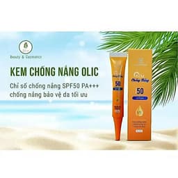 Kem chống nắng Olic cao cấp chính hãng chỉ số chống nắng  SPF 50 PA+++, Dưỡng trắng da, Chống lão hóa, myphamhanhluan 3