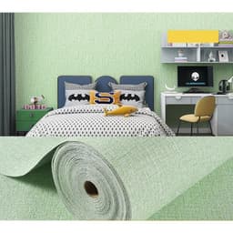 [ Combo 5 Cuộn 10M]xốp dán tường vân vải cao cấp có lớp nhôm cách nhiệt, chống ẩm sẵn keo bóc dán, 1 cuộn 10mx5cm 9