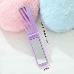 Lược chải tóc kèm gương gấp gọn Mini Gương Gấp Đơn Giản nhỏ gọn dễ dàng mang theo bỏ túi gd1511 7