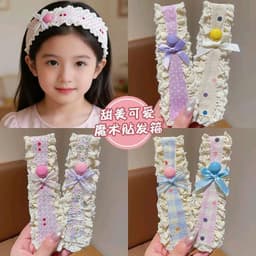 Băng đô (LOẠI1) buộc tóc rộng hoa dệt kim ngọt ngào, Băng đô cố định tóc gãy ma thuật cho bạn gái... 2