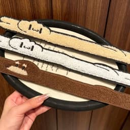 Băng Đô Dán Tóc Len Động Vật Dễ Thương - Miếng Dán Tóc Mái Cute Cho Bạn Nữ 8