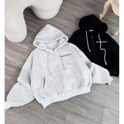 < Rẻ Vô Địch > Áo khoác nỉ form rộng tay bồng mũ 2 lớp chất nỉ tàu phong cách FRIVATE -thoitrang 6