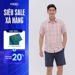 Áo Sơ Mi Ngắn Tay DGC Dáng Ôm Perfect Fit, Phong Cách Trẻ Trung, Chất Vải Mềm Nhẹ - SASNBD50M-S 1
