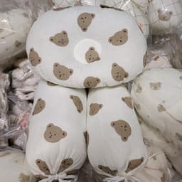 Bộ gối chặn bông vải muslin cao cấp chống giật mình cho bé sơ sinh - Gối lõm chống bẹp đầu cho bé hàng Việt Nam 3