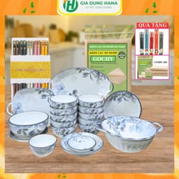 Bộ bát đĩa vân kim cương họa tiết hoa diệp hồng 4D gốm sứ ceramic cao cấp 1