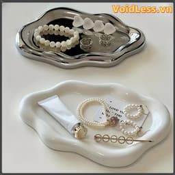 Khay đựng đồ trang sức VOIDLESS, Tấm lưu trữ bằng nhựa hình đám mây, Tấm trưng bày trang sức Mini sang trọng nhẹ Đồng hồ / Lưu trữ chìa khóa 1
