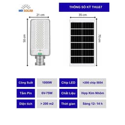 [ DÂY DÀI 5M ] COMBO 2 Đèn Năng Lượng Mặt Trời Mắt Ngọc bàn chải Chống Chói. Chiếu sáng 12h-15h - Kháng nước IP69 2