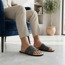 NEW  FASHION 2026 - Dép quai ngang nam thời trang phong cách trẻ, chất liệu da microfiber sang trọng đế mỏng nhẹ B456 5