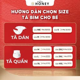 [Combo 2 Bịch] Tã Bỉm Honey Premium Tơ Tằm Chính Hãng Cho Bé 3