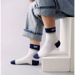 Combo 10 Đôi Vớ Ngắn Cổ [SP]Vải Cotton Cao Cấp Thấm Hút Mồ Hôi Chống Hôi Chân Màu Trắng Đen Xám Phù Hợp Đi Giày Thể Thao 3