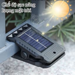 Đèn kẹp năng lượng mặt trời Cảm biến chuyển động Đèn Led 3 chế độ Chống nước Bền Abs Sân vườn ngoài trời 7