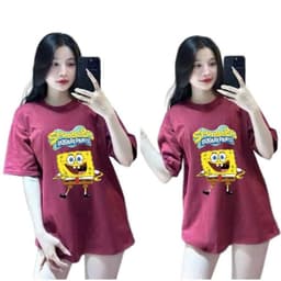 [ Áo Thun MỎNG ] Áo thun cotton nữ Bình Dân cổ tròn vải mỏng nhẹ theu bọt biển dễ thương -thoitrang99 1