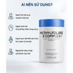 Codeage Methylfolate B Complex+ 120 Viên | 5-MTHF, Methyl B12, Vitamin B2 B6 B9 Chính Hãng Mỹ 6