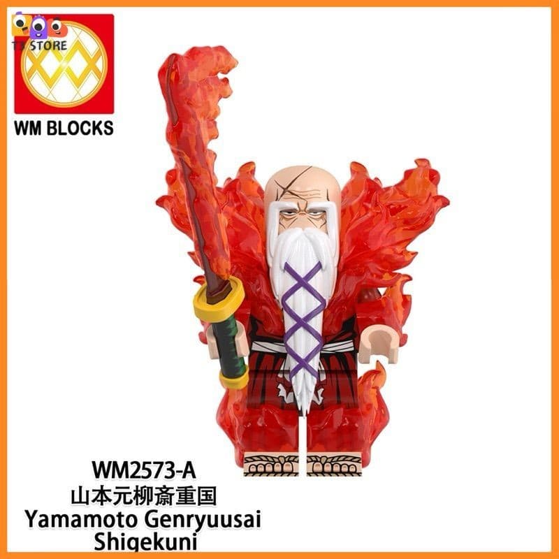 Bleach Đồ Chơi Lắp Ráp nhân vật yamamoto genryuusai shigekuni Bleach ( WM2573-A)
