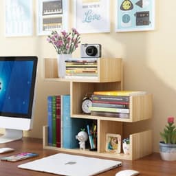 Kệ, giá sách gỗ để bàn 3U (45cm x 43cm x 17cm) nhiều màu LUX19 2