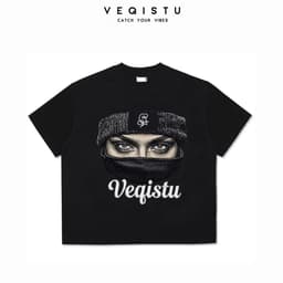 Áo Thun BOXY Local Brand VEQISTU " THE COOL" Áo Thun Boxy Form Rộng Unisex  250Gsm  Cotton 1