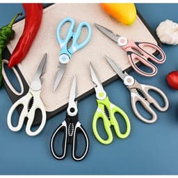 Kéo Cắt Gà, Kéo Nhà Bếp luoi Thép Trợ Lực, Kéo Đa Năng Cắt Thịt Nướng Thức Ăn Cho Bé (Có Nắp Đậy)  VOICON-[TTA11] 9