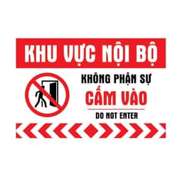 Decal Dán Nội Bộ Cấm Vào - Khu Vực Nhân Viên, Chỉ Dành Cho Staff, Xin Đừng Vào 6