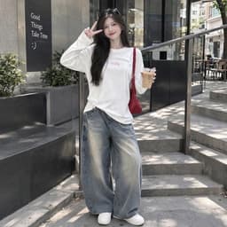 Áo thun nữ tay dài cổ tròn in chữ basic xinh đẹp baby thời trang nữ đơn giản  CT BABY 7 8 7 9 4 4 3 3