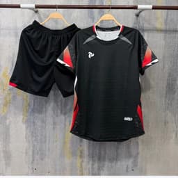 [Chính hãng JustPlay có in sau lưng] Quần áo bóng đá,đồ đá banh Pegasus màu đen Chất vải CSM cao cấp 3
