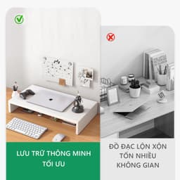 Kệ đỡ màn hình máy tính , kệ màn hình máy tính để bàn làm việc LUX08 9
