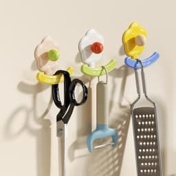 Móc dán tường chịu lực 5kg, miếng siêu dính, móc dán chịu lực loại tốt decor hiện đại hình hoa VOICON-[NHI66] 8
