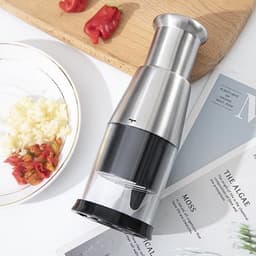 Dụng Cụ Băm Tỏi Ớt Gừng Bằng Inox 304 Tiện Dụng Cho Nhà Bếp VOICON-[PM66] Kích Thước 16x6x6 cm Trọng Lượng 140g 2
