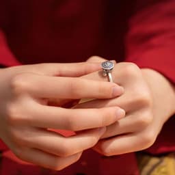 Nhẫn Om Mani Padme Hum Bát Nhã Tâm Kinh Khắc Chú Lục Tự Đại Minh Xoay Tròn Phong Thủy Phong Cách Phật Giáo Cổ Điển 4
