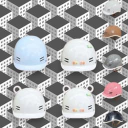 [ĐẠT CHUẨN AN TOÀN] Mũ Bảo Hiểm Cá Heo Hot Trend 2026 Nửa Đầu Nam Nữ Nhiều Màu Kèm Phụ Kiện Tai Gấu Charm 5