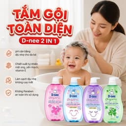 [CHÍNH HÃNG] Sữa Tắm Gội Cho Bé Dnee 2 IN 1 Tem Đại Thịnh Chính Hãng -  An Toàn Cho Bé Sơ Sinh 7
