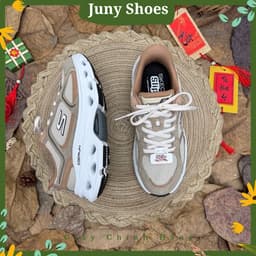 Giày Thể Thao Nữ Slip-ins Đế Êm Go Run, Arch Fit Nâng Đỡ Vòm Chân, Max Cushion Thoáng Khí Màu Be Nâu 1