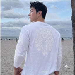 Áo thun phông dài tay KIẾM trắng thánh giá thập tự CHOICE HEARTS l66 nam nữ boxy long tee form rộng  AM118 5
