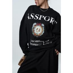 Áo Thun Tay Dài STRESSMAMA PASSPORT logo phông cotton nasa in 5D longtee boxy dáng rộng nam nữ LONGSLEEVE AM121 7