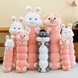 Gối mềm gối ôm Caterpillar Rabbit Piggy ngủ gối dài chuyên dụng -MIU GẤU XINH 4