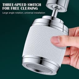 Vòi rửa bát lọc xoay 720 °, Đầu Vòi Hoa seᵰ Có Thể Xoay, 3 Chế Độ, Bộ Lọc Vòi Nước, Vòi Phun Nhà Bếp 7