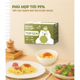 Hộp bọc thực phẩm treo tường TopGia, chất liệu PE an toàn, tiện lợi, có chun co dãn dễ sử dụng. 4