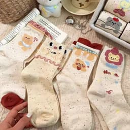 Combo 10 Đôi Tất Nữ Cô Cao Hình Thú – Ngộ Nghĩnh, Đáng Yêu, Nhiều Mẫu 4
