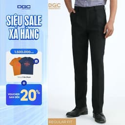 Quần âu DGC dáng suông Phong Cách Trẻ Trung, Chất Vải Mềm Nhẹ thoáng mát - SQTBE25M 1